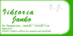 viktoria janko business card